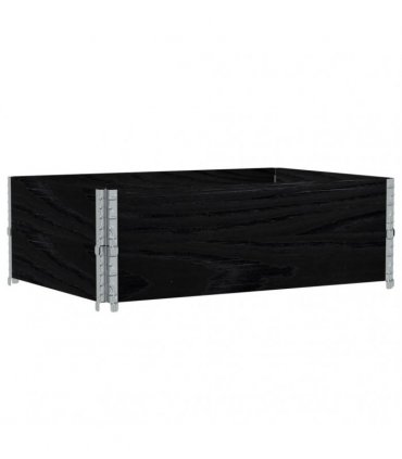 vidaXL Garden Planter Black 120x80 cm Solid Wood Pine