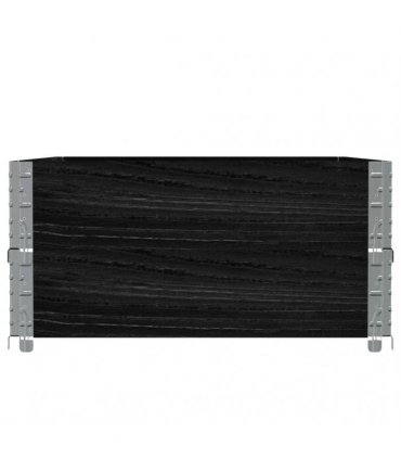 vidaXL Garden Planter Black 120x80 cm Solid Wood Pine