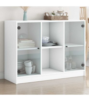 vidaXL Sideboard White 102x37x75,5 cm Engineered Wood