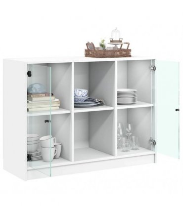 vidaXL Sideboard White 102x37x75,5 cm Engineered Wood