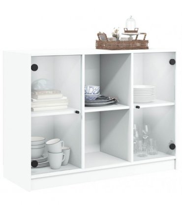 vidaXL Sideboard White 102x37x75,5 cm Engineered Wood