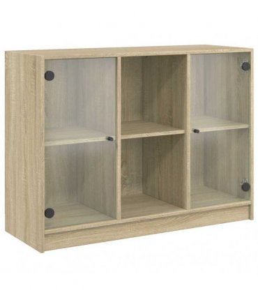 vidaXL Sideboard Sonoma Oak 102x37x75,5 cm Engineered Wood