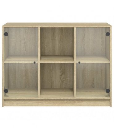vidaXL Sideboard Sonoma Oak 102x37x75,5 cm Engineered Wood