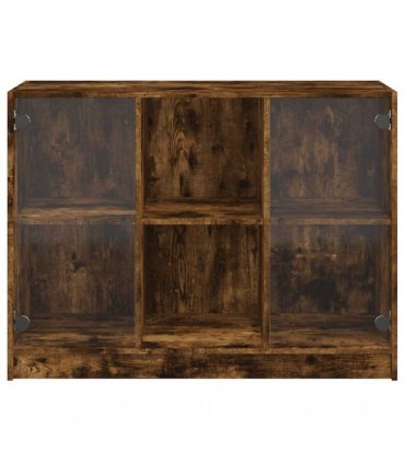 vidaXL Sideboard Smoked Oak 102x37x75,5 cm Engineered Wood