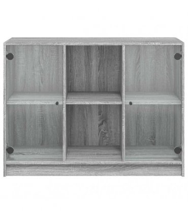 vidaXL Sideboard Grey Sonoma 102x37x75,5 cm Engineered Wood