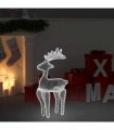 vidaXL Reindeer Christmas Decoration with Mesh 306 LEDs 60x24x89cm