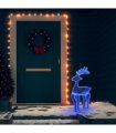 vidaXL Reindeer Christmas Decoration with Mesh 306 LEDs 60x24x89cm
