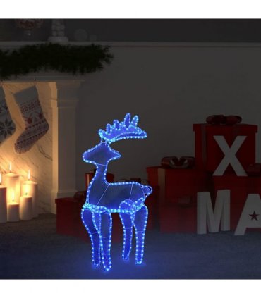 vidaXL Reindeer Christmas Decoration with Mesh 306 LEDs 60x24x89cm