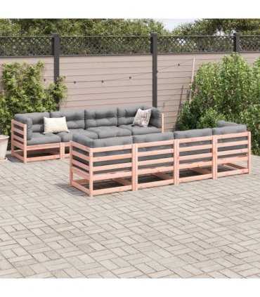 vidaXL 9 Piece Garden Sofa Set Solid Wood Douglas Fir