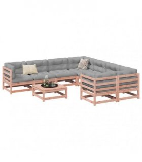vidaXL 9 Piece Garden Sofa Set Solid Wood Douglas Fir