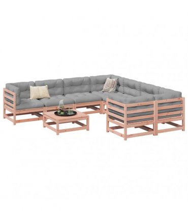 vidaXL 9 Piece Garden Sofa Set Solid Wood Douglas Fir