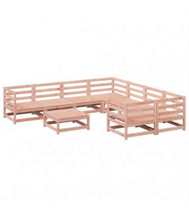 vidaXL 9 Piece Garden Sofa Set Solid Wood Douglas Fir