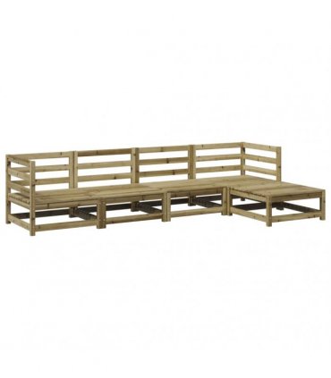 vidaXL 5 Piece Garden Sofa Set Impregnated Wood Pine