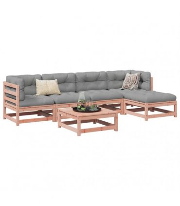 vidaXL 6 Piece Garden Sofa Set Solid Wood Douglas Fir