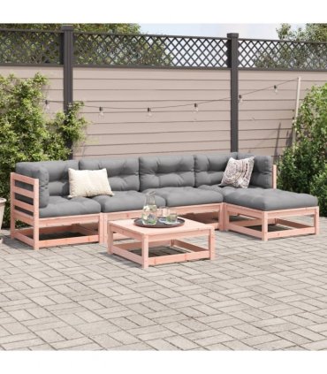 vidaXL 6 Piece Garden Sofa Set Solid Wood Douglas Fir