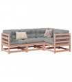 vidaXL 4 Piece Garden Sofa Set Solid Wood Douglas Fir