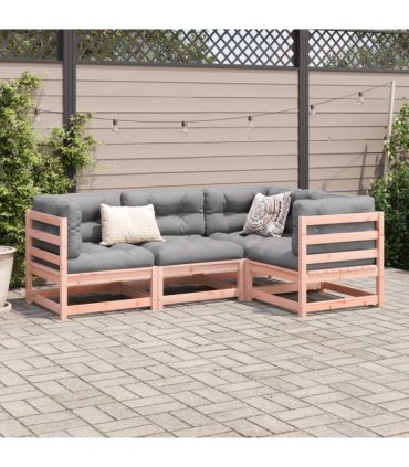 vidaXL 4 Piece Garden Sofa Set Solid Wood Douglas Fir