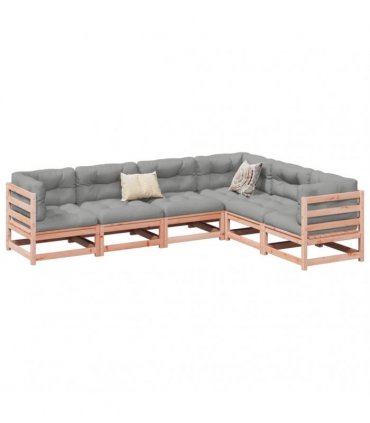 vidaXL 6 Piece Garden Sofa Set Solid Wood Douglas Fir