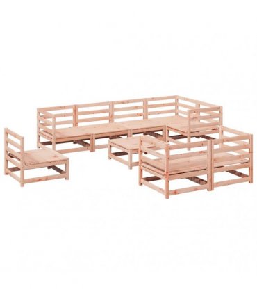 vidaXL 9 Piece Garden Sofa Set Solid Wood Douglas Fir