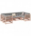 vidaXL 6 Piece Garden Sofa Set Solid Wood Douglas Fir