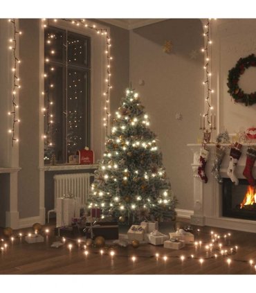 vidaXL LED String with 150 LEDs Warm White 15 m PVC