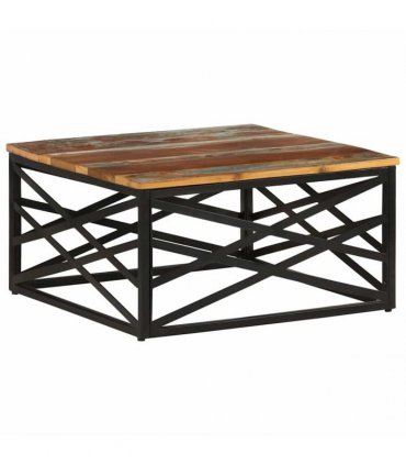 vidaXL Coffee Table 68x68x35 cm Solid Reclaimed Wood