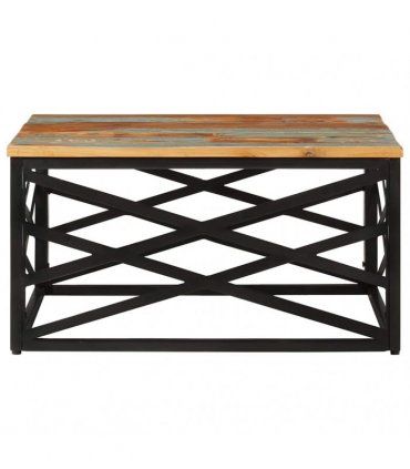 vidaXL Coffee Table 68x68x35 cm Solid Reclaimed Wood