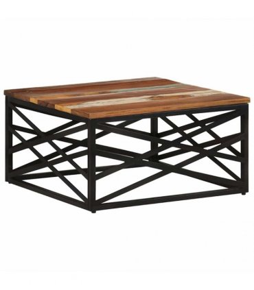 vidaXL Coffee Table 68x68x35 cm Solid Reclaimed Wood