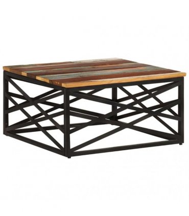 vidaXL Coffee Table 68x68x35 cm Solid Reclaimed Wood