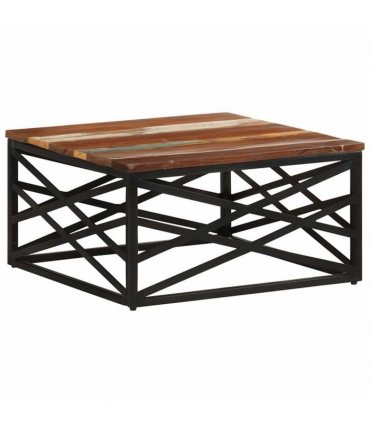 vidaXL Coffee Table 68x68x35 cm Solid Reclaimed Wood