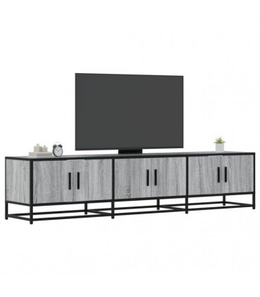 vidaXL TV Cabinet Grey Sonoma 180x35x41 cm Engineered Wood