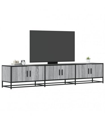 vidaXL TV Cabinet Grey Sonoma 210x35x41 cm Engineered Wood
