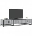 vidaXL TV Cabinet Grey Sonoma 210x35x41 cm Engineered Wood