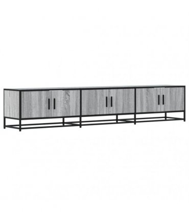 vidaXL TV Cabinet Grey Sonoma 210x35x41 cm Engineered Wood