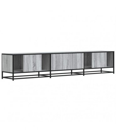 vidaXL TV Cabinet Grey Sonoma 210x35x41 cm Engineered Wood