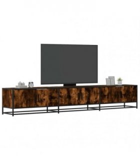 vidaXL TV Cabinet Smoked Oak 240x35x41 cm Engineered Wood