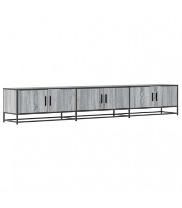 vidaXL TV Cabinet Grey Sonoma 240x35x41 cm Engineered Wood