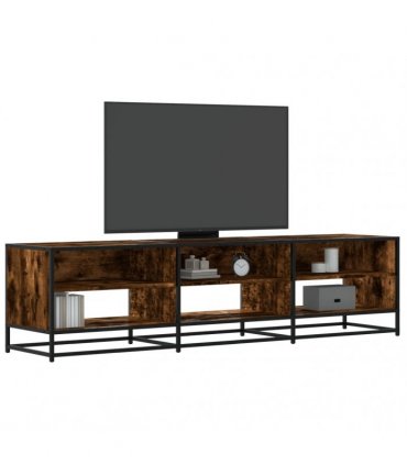 vidaXL TV Cabinet Smoked Oak 180x40x46 cm Engineered Wood