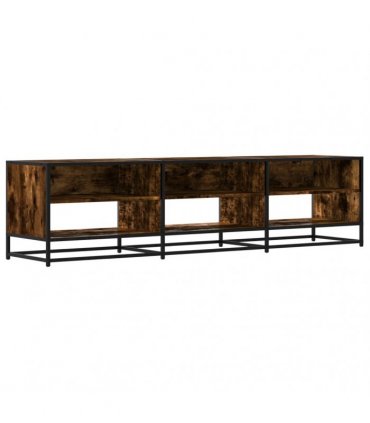 vidaXL TV Cabinet Smoked Oak 180x40x46 cm Engineered Wood