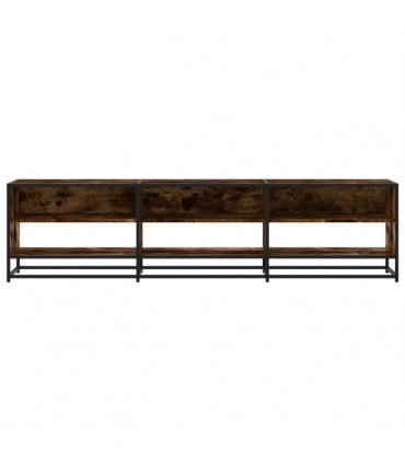 vidaXL TV Cabinet Smoked Oak 180x40x46 cm Engineered Wood
