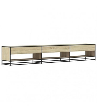 vidaXL TV Cabinet Sonoma Oak 270x40x46 cm Engineered Wood