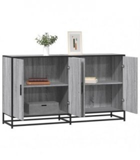 vidaXL Sideboard Grey Sonoma 134x35x76 cm Engineered Wood