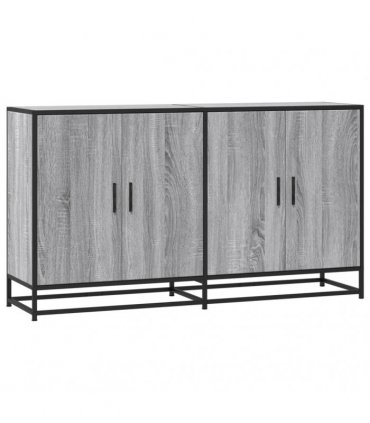 vidaXL Sideboard Grey Sonoma 134x35x76 cm Engineered Wood