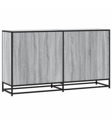 vidaXL Sideboard Grey Sonoma 134x35x76 cm Engineered Wood