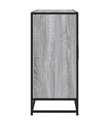 vidaXL Sideboard Grey Sonoma 134x35x76 cm Engineered Wood