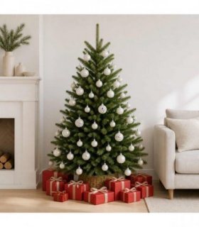 vidaXL 100 Piece Christmas Ball Set White