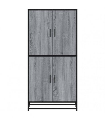 vidaXL Highboard Grey Sonoma 68x35x139 cm Engineered Wood