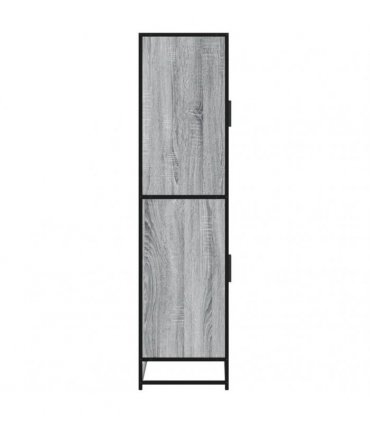 vidaXL Highboard Grey Sonoma 68x35x139 cm Engineered Wood