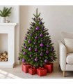 vidaXL 100 Piece Christmas Ball Set Purple
