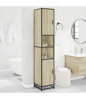 vidaXL Bathroom Cabinet Sonoma Oak 35x37.5x188.5 cm
